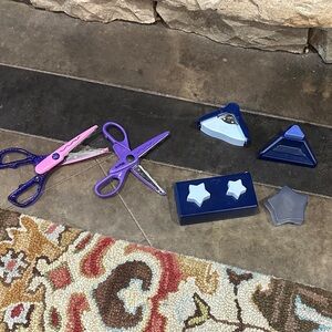 Craft Scissors and Shape Punch Set